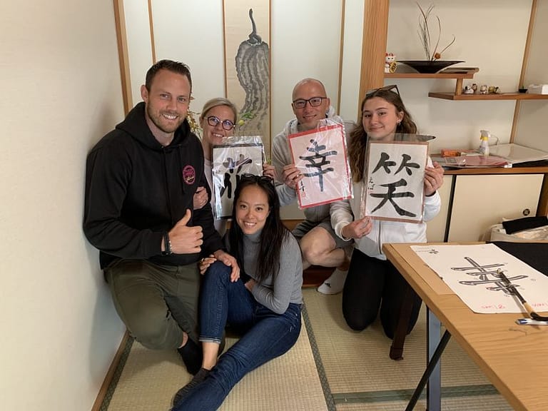 Kyoto: Local Home Visit and Japanese Calligraphy Class