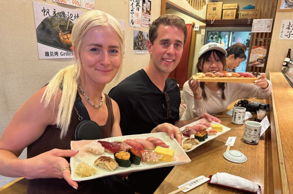 Experience Tsukiji Culture and Food｜Sushi & Sake Comparison - Sushi Lovers Paradise Found
