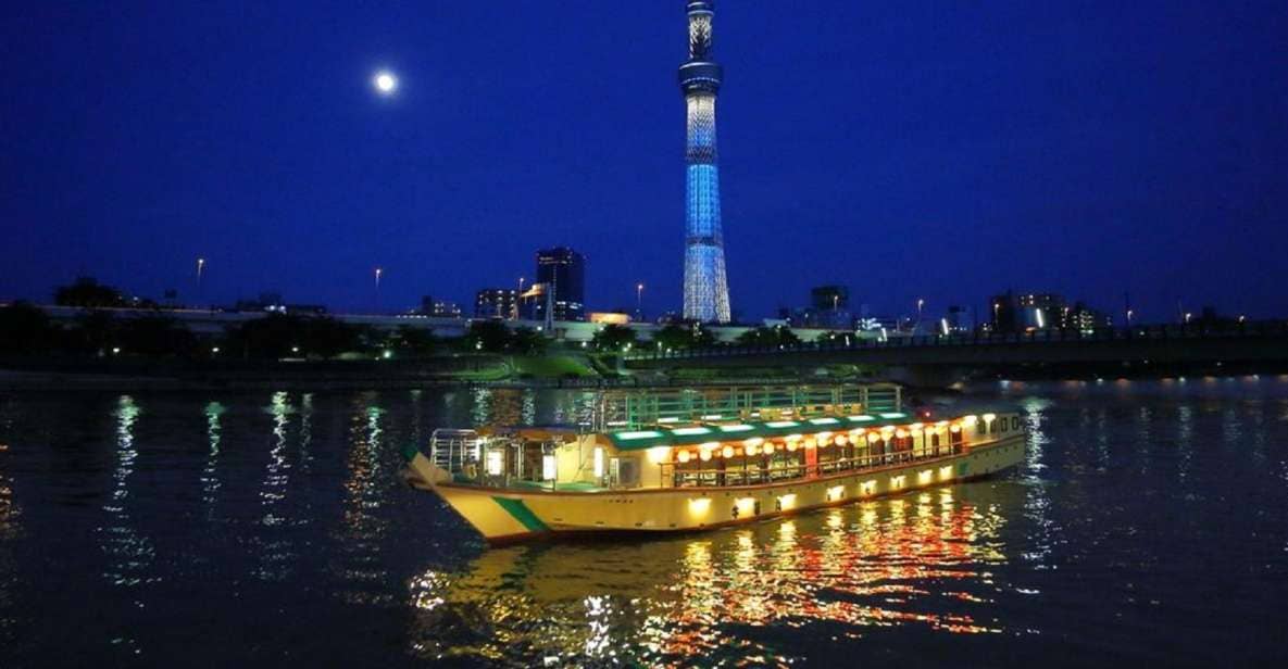 Tokyo Bay: Traditional Japanese Yakatabune Dinner Cruise - Experience Tokyo Bay by Night